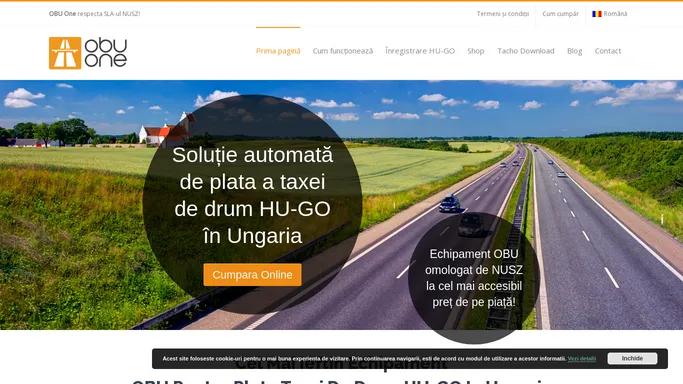 OBU pentru plata taxei de drum HU-GO in Ungaria