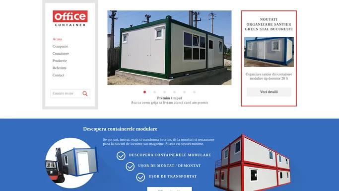 Office Container - producator containere, casa container de locuit, containere birou, containere sanitare si de santier, containere modulare si comerciale.