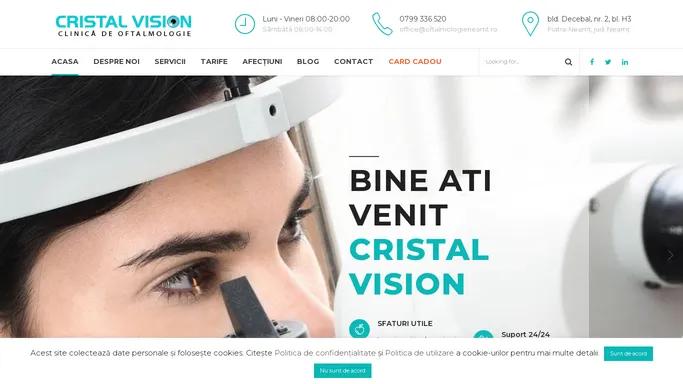 Cristal Vision - Clinica de oftalmologie Piatra Neamt - Chirurgie Cataracta