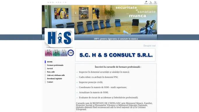 H & S Consult - formare profesionala, securitate si sanatate in munca
