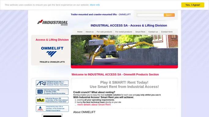 Trailer-mounted and crawler-mounted lifts - OMMELIFT & Lifting Division - Trailer-mounted and crawler-mounted lifts - OMMELIFT