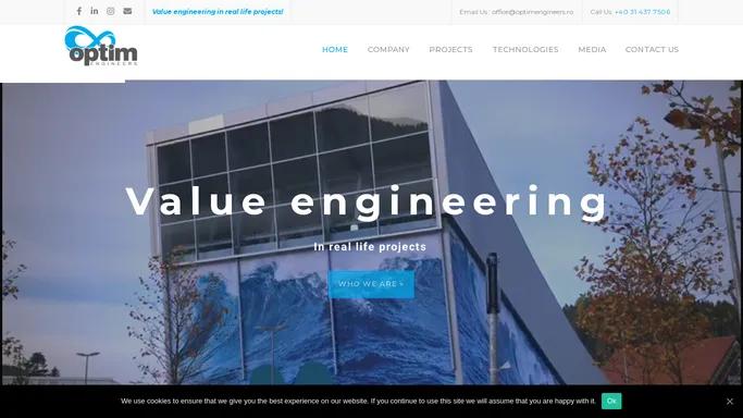 OPTIMENGINEERS - Value engineering in real life projects!