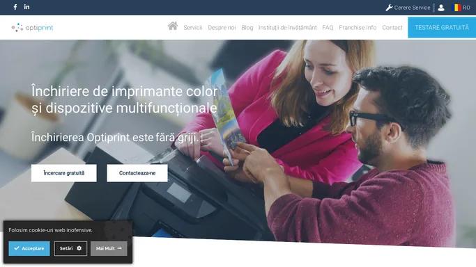 Inchiriere de Imprimante Color si Dispozitive Multifunctionale - Optiprint