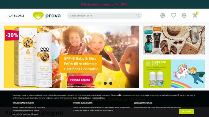Magazin cu produse bio organice certificate | Prova.ro