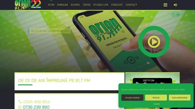 PRIMA PAGINA - ORION FM 91.7 FM