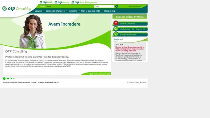 OTP Consulting — Avem incredere