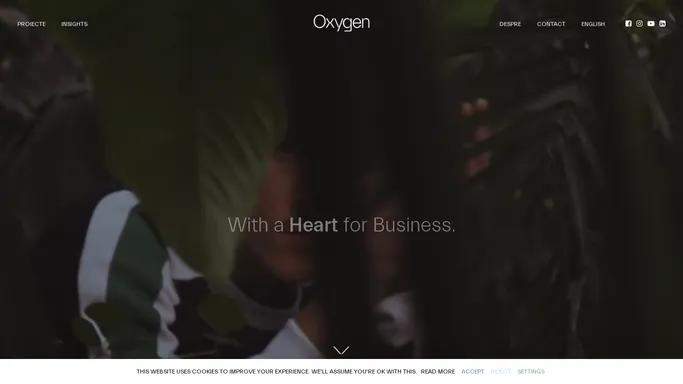 Oxygen — With a Heart for Business.