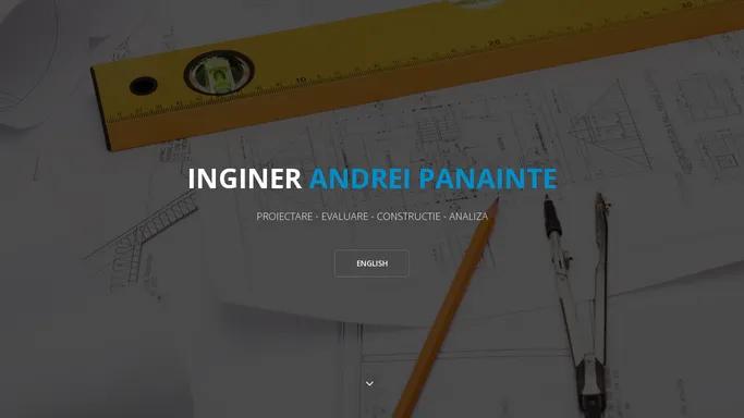 Ing Andrei Panainte - proiectare, cladiri, constructii metalice