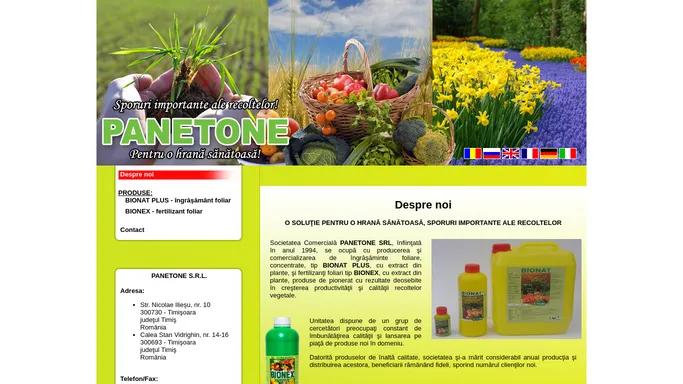 Panetone - ingrasaminte foliare ecologice, fertilizanti foliari ecologici, din extract de plante - 100% natural