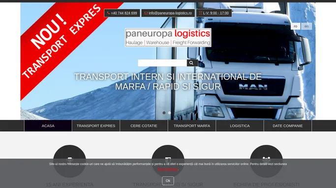 Paneuropa Logistics - Transport Marfa Paneuropa