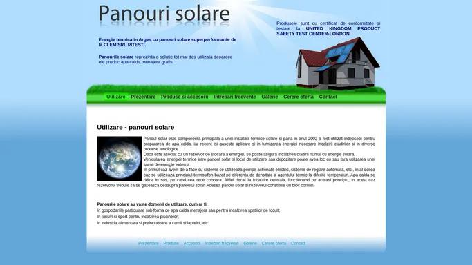 Panouri solare - Energie termica gratis