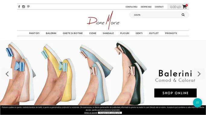 Pantofi Diane Marie: Magazin Online Incaltaminte Dama din Piele