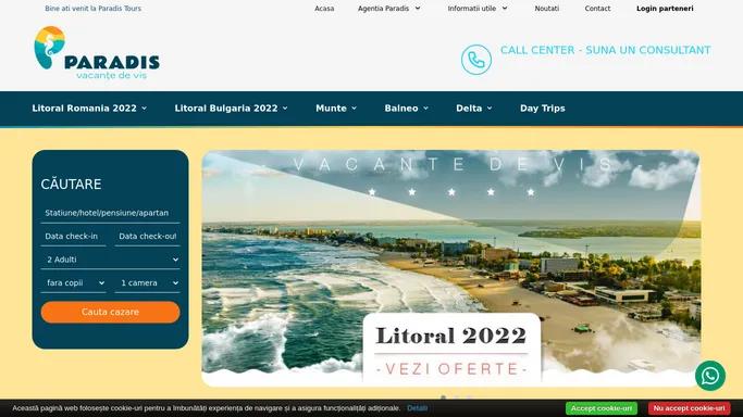 Hoteluri Litoral 2022, Cazare pe litoral 2022, Oferte de cazare pe litoral - Paradis Vacante de Vis