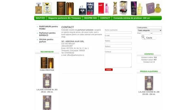 ABEONA A&R - Shopping Online parfumuri | CONTACT -