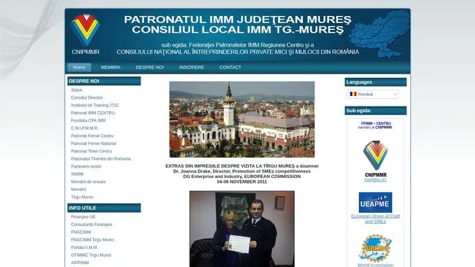PATRONATUL IMM JUDETEAN MURES/ CONSILIUL LOCAL IMM TG.-MURES