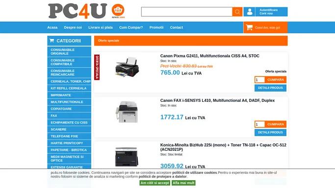 Magazin online consumabile cartuse tonere imprimante calculatoare black friday