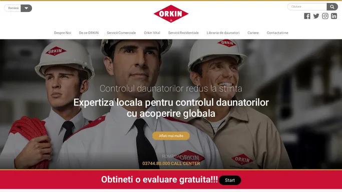 Orkin Romania - Dezinsectie, Dezinfectie, Deratizare