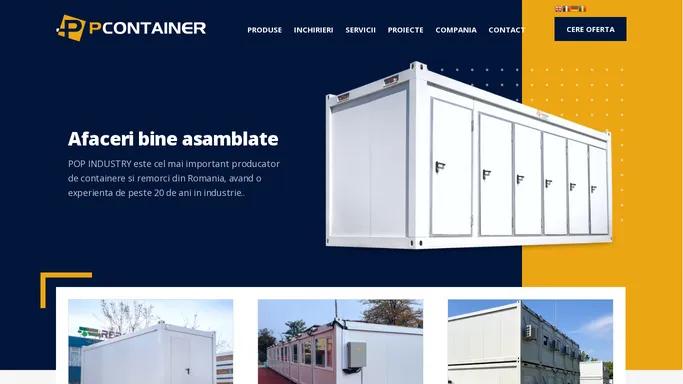 Producator de containere pentru constructii, birou, sanitare, cazare, spital