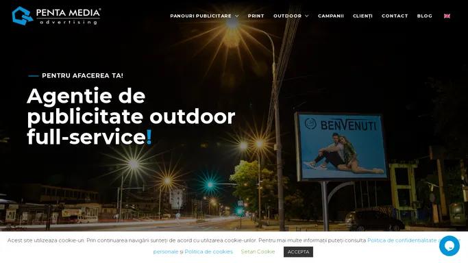 Agentie publicitate outdoor - Publicitate stradala - Penta Media