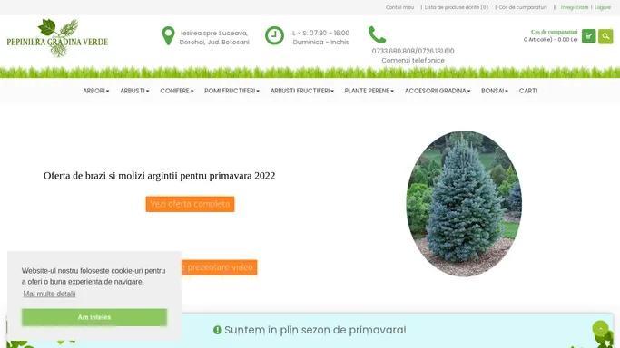 Pepiniera „Gradina Verde” - Cel mai mare magazin online de plante ornamentale