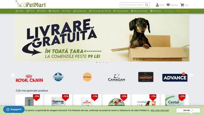 Animalele de companie vor fi mai fericite cu pet shopul PetMart.ro.