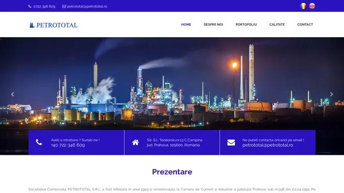 Petrototal - Pagina principala