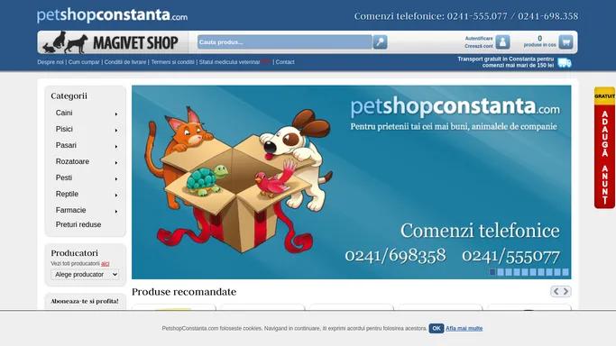 Pet shop Online Magivet in Constanta, Cabinet Veterinar, Farmacie Veterinara,