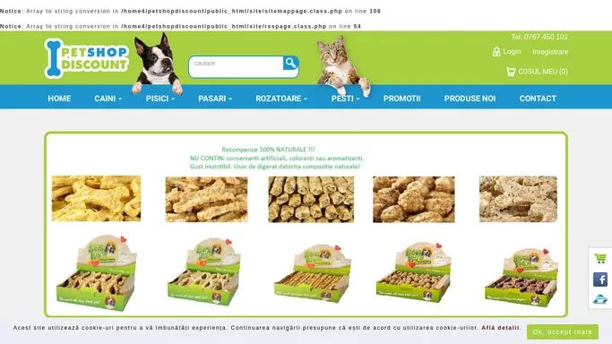 Pet Shop, hrana caini, hrana pisici - PetShopDiscount.ro