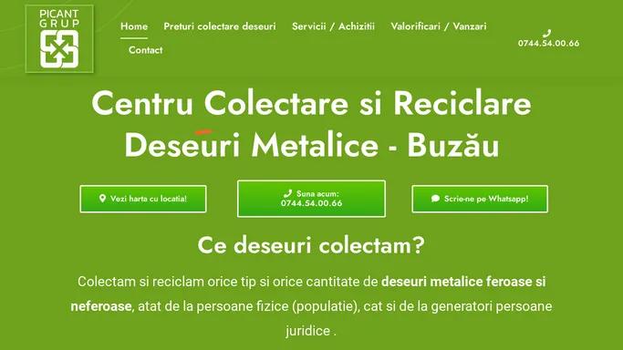 Centru colectare Fier Vechi BUZAU - Deseuri Metalice - PICANT GRUP