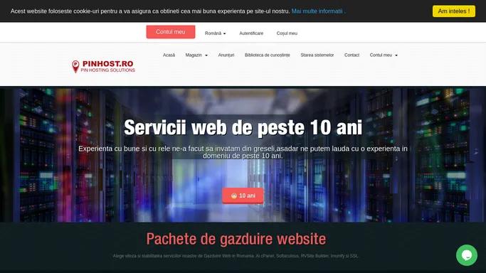 Portal clienti - PINHOST.RO - Gazduire web,inregistrare domenii,realizare website