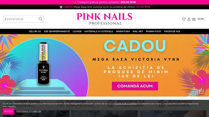 Pink Nails - Geluri UV, Oje Semipermanente, Produse Manichiura, Nail Art