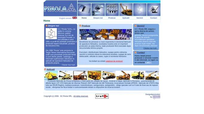 Pinola - aparatura hidraulica, repere industriale, proiectare si productie