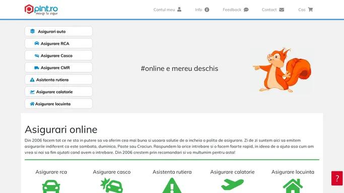 Asigurari online | Ia-ti polita de asigurare online de la Pint.ro!