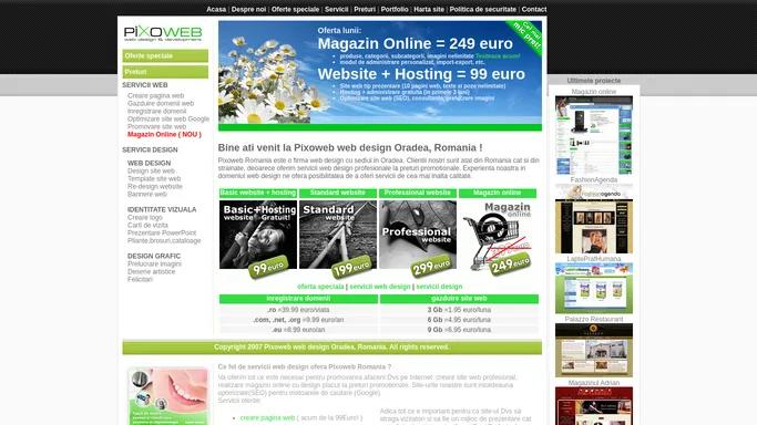 Web Design Oradea - PIXOWEB - Pagini Web Profesionale