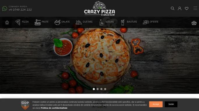 Pizza Sibiu, Crazy Pizza - Pizzerie cu Livrare la Domiciliu