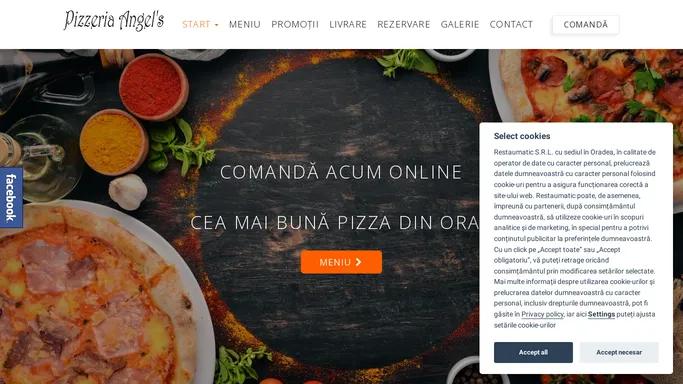 Pizzeria Angels - Comanda si achita online - Pizzeria Angels