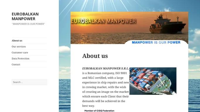 EUROBALKAN MANPOWER | ''MANPOWER IS OUR POWER''