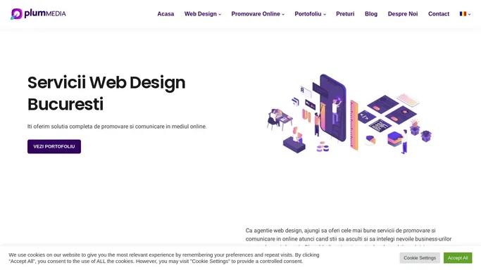 Servicii Web Design Bucuresti - agentie web Plum Media