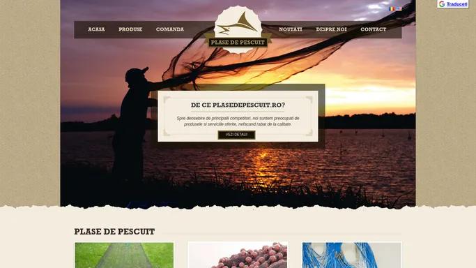 Expertul tau in plase de pescuit - Principalul furnizor de plase pescaresti premium din Romania! : Expertul tau in plase de pescuit