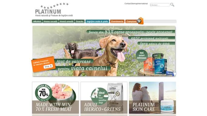 Natural Platinum Romania - Hrana premium pentru caini - Platinum Natural Romania