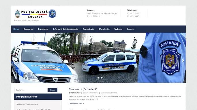 Politia Locala Suceava - Site oficial