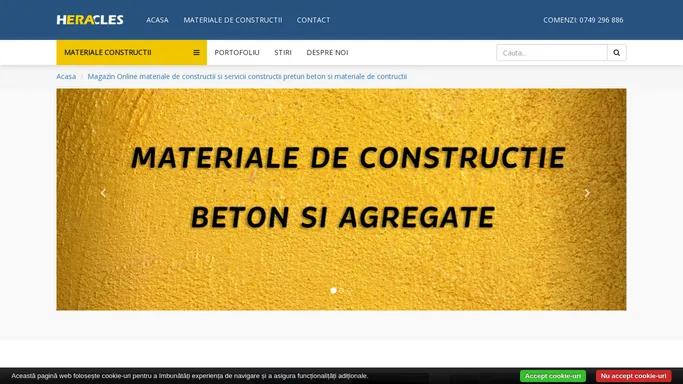 Magazin Online materiale de constructii si servicii constructii preturi beton si materiale de contructii