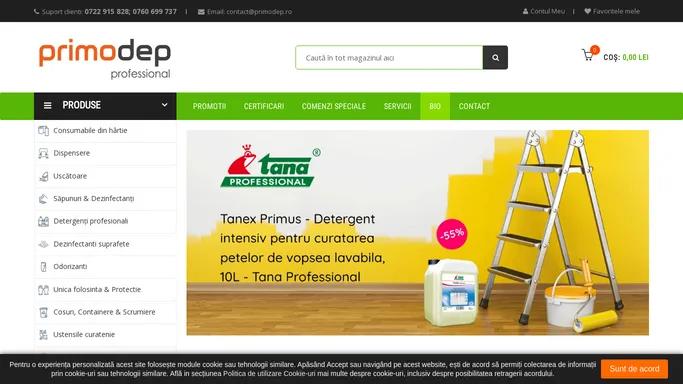 Primodep.ro - Profesionisti in produse de curatenie, protectie si igiena, echipamente si masini