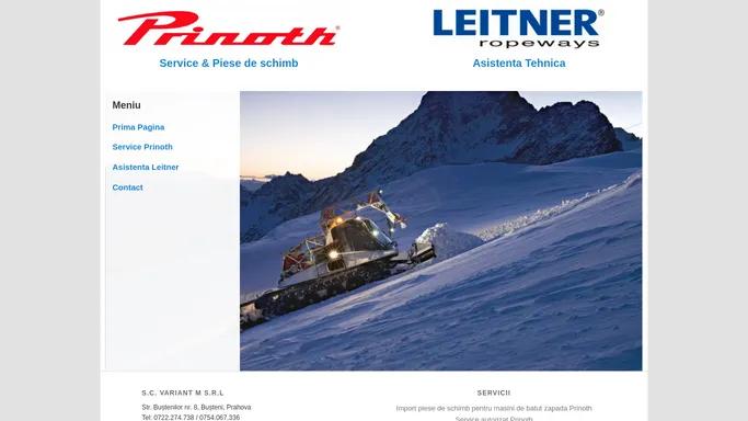 Prinoth Leitner Romania - Asistenta tehnica, service si piese de schimb