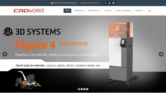 Imprimante 3D - CAD WORKS Intl.- Partener autorizat 3D SYSTEMS