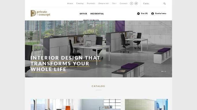 Private Concept — Interior design that transforms your whole life