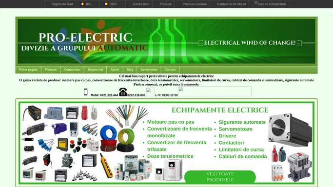 Magazin Echipamente Electrice: limitatori, relee, socluri, butoane, comutatori, contactori