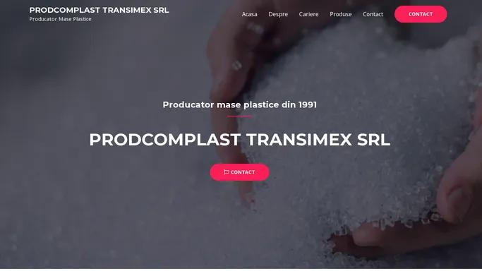 Prodcomplast Transimex SRL – Producator Mase Plastice