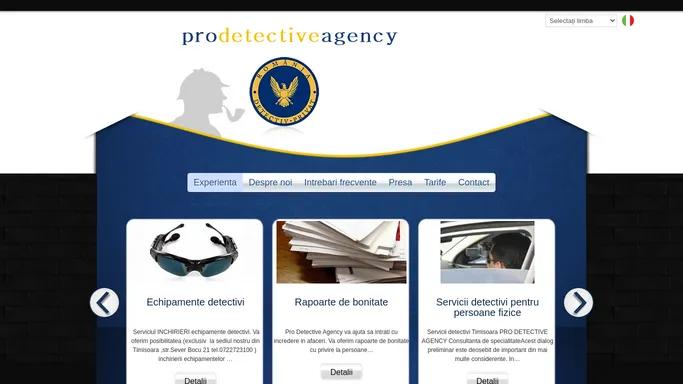 Pro Detective Agency Timisoara | Detectivi Timisoara
