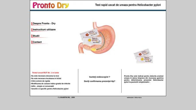 Test Pronto Dry Helicobacter Pylori| Logaritm |